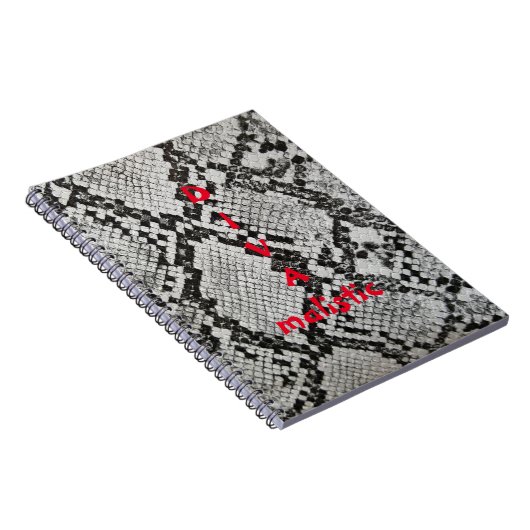 DIVAmalistic Snakeskin Print Notebook Notizblock (Rechte Seite)