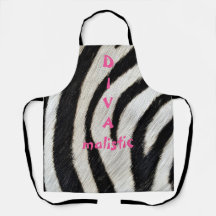 DIVAmalistic Zebra Print Schürze