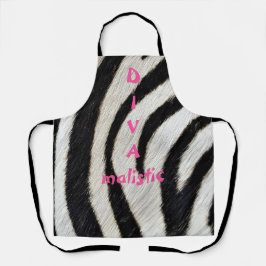 DIVAmalistic Zebra Print Schürze