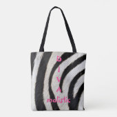 DIVAmalistic Zebra Print Tote Bag Tasche (Rückseite)