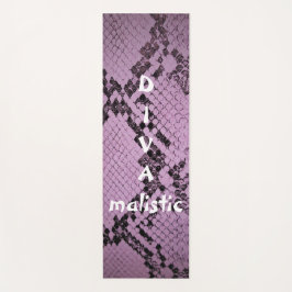 DIVAmalistische Lila Snakeskin Print Yoga Mat Yogamatte