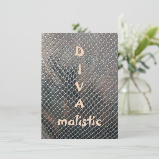 DIVAmalistische Multicolor-Snakeskin Druckflachkar (Stehend Vorderseite)