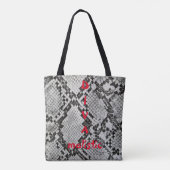 DIVAmalistisches Snakeskin Drucktasche Tasche (Rückseite)