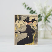 Divan Japonais Toulouse-Lautrec Vintag Art Postkarte (Stehend Vorderseite)