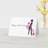 Diva's 45. Geburtstagskarte für Frauen Karte (Gelbe Blume)