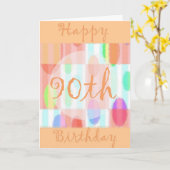 Diva's 90. Geburtstagskarte Karte (Gelbe Blume)