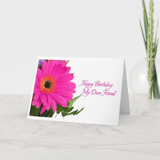 Diva's Daisy Birthday Card Karte (Vorderseite)