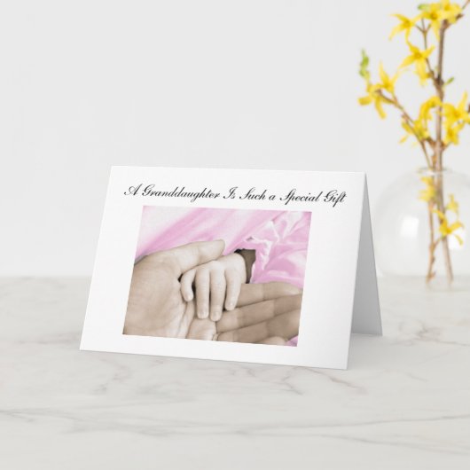 Divas Glückwunsch auf Ihrer neuen Enkeltochterkart Karte (Gelbe Blume)