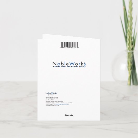 Divas-Jahrestag Karte (Rückseite)