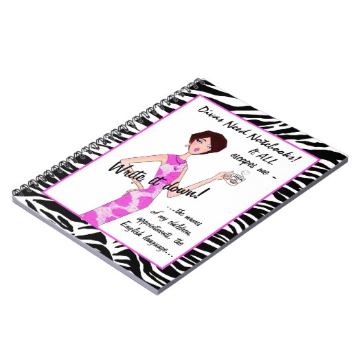 DIVAS NEED NOTEBOOKS! It ALL Escapes Me! Notebook Notizblock (Linke Seite)