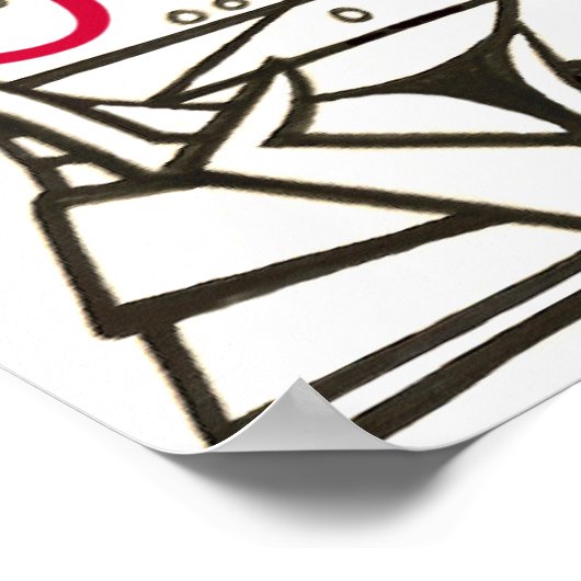 Divas-Regel drucken! Poster (Ecke)