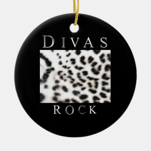 DIVAS ROCK KERAMIK ORNAMENT (Vorne)
