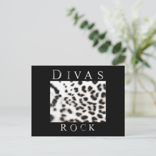 DIVAS ROCK POSTKARTE (Stehend Vorderseite)