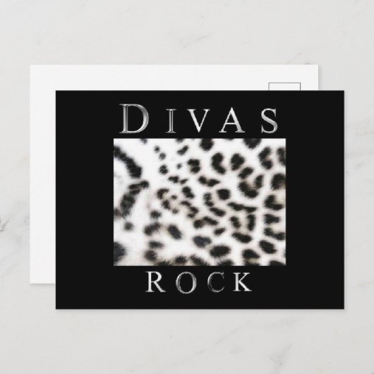 DIVAS ROCK POSTKARTE (Vorne/Hinten)