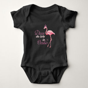 Divas sind im Oktober Geboren/Flamingo Baby Bodysu Strampler