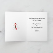 Divas Weihnachtskarte für ihre Enkelin Feiertagskarte (Innenseite)