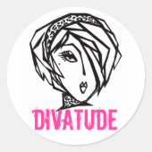 DIVATUDE Aufkleber (Vorderseite)