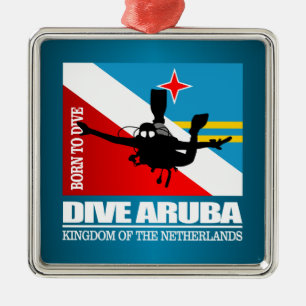 Dive Aruba DF2 Ornament Aus Metall
