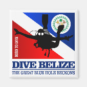 Dive Belize DF2 Magnet (Vorne)
