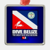 Dive Belize Ornament Aus Metall (Vorne)