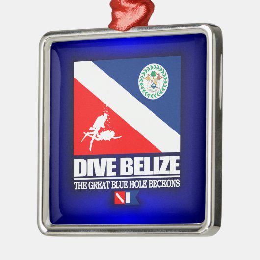 Dive Belize Ornament Aus Metall (Links)