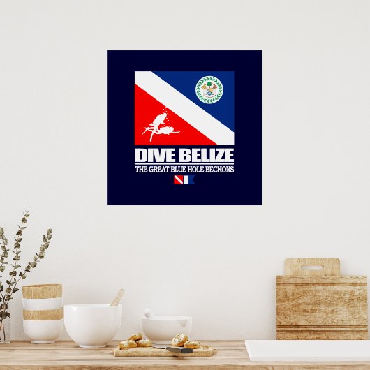 Dive Belize Poster (Küche)