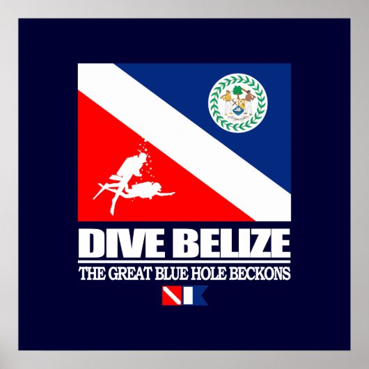 Dive Belize Poster (Vorne)