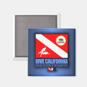 Dive California Magnet (Vorderseite/Rückseite)