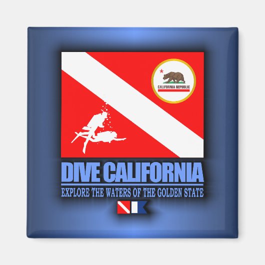 Dive California Magnet (Vorne)