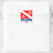 Dive Canada Quadratischer Aufkleber (Tasche)