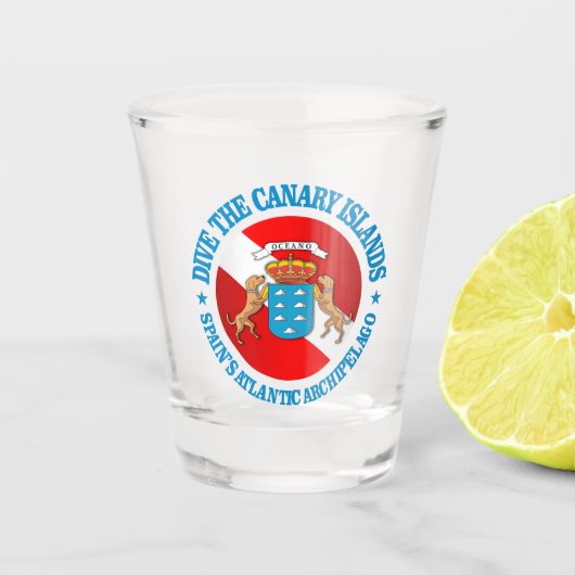 Dive Canary Islands (rd) Schnapsglas (Vorderseite)
