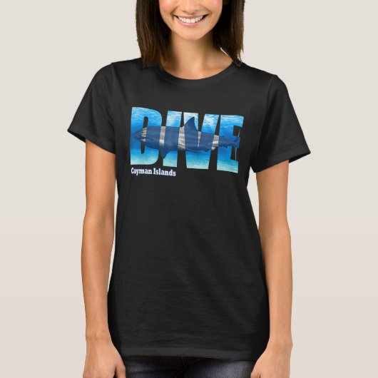 DIVE Cayman Islands SCUBA Diving Snorkeling T-Shirt (Vorderseite)