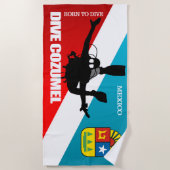 Dive Cozumel DF2 Strandtuch (Vorderseite)