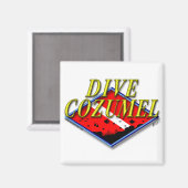 Dive Cozumel Magnet (Vorderseite/Rückseite)