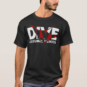 DIVE Cozumel Mexico SCUBA DIVING Diver Manta Ray T-Shirt
