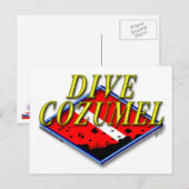Dive Cozumel Postcard Postkarte (Vorne/Hinten)