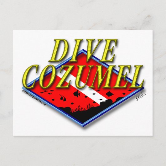 Dive Cozumel Postcard Postkarte (Vorderseite)