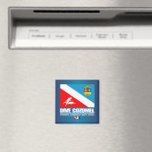 Dive Cozumel (sq) Magnet (In Situ (Geschirrspüler))