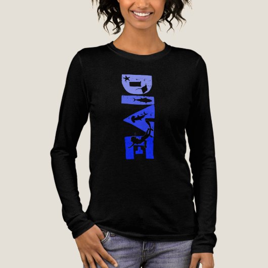 Dive -D2509A 🌊 Tri-Blend Shirt (Vorderseite)