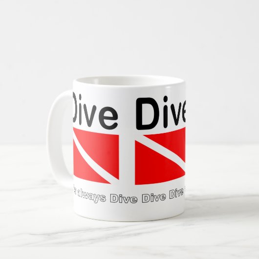 DIVE DIVE DIVE-Tasse Kaffeetasse (Vorderseite Links)
