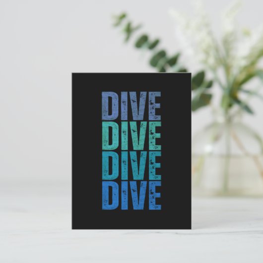 DIVE DIVE POSTKARTE (Stehend Vorderseite)