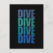 DIVE DIVE POSTKARTE (Vorderseite)