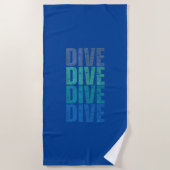 DIVE DIVE STRANDTUCH (Vorderseite)