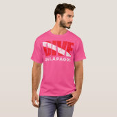 Dive Galapagos Scuba Dive Flag Tauchen T-Shirt (Vorne ganz)
