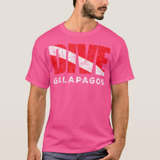 Dive Galapagos Scuba Dive Flag Tauchen T-Shirt
