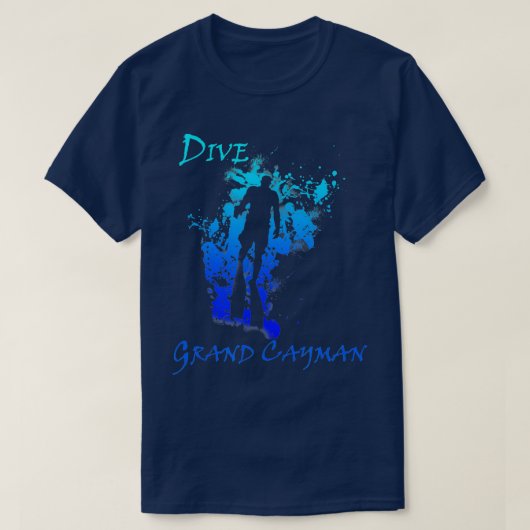 Dive Grand Cayman West Indies Vacation Diving T-Shirt (Design vorne)