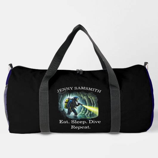 Dive Hard: Ocean Adventures erwarten Sie! Duffle Bag (Rückseite)