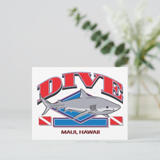 Dive Hawaii, Postkarte (Stehend Vorderseite)