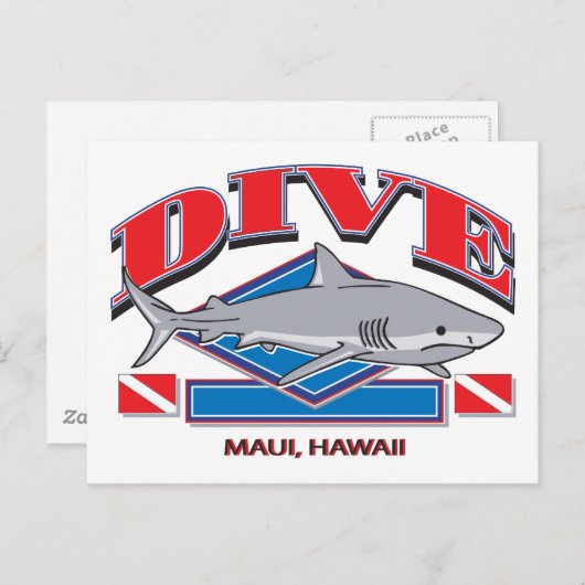 Dive Hawaii, Postkarte (Vorne/Hinten)