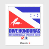 Dive Honduras Aufkleber (Blatt)